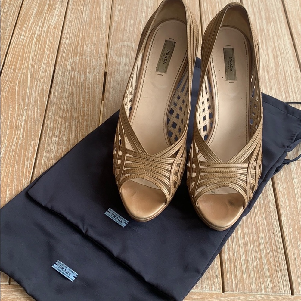 Prada heals with some platform size 11 US